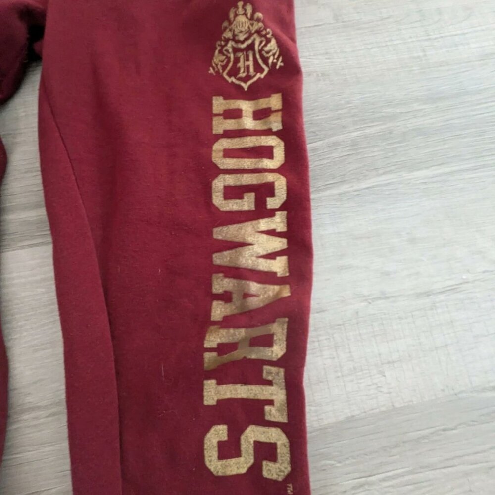 Harry Potter Jogger Womens Medium Maroon Hogwarts Sweatpant Pull On Drawstring - Picture 5 of 5
